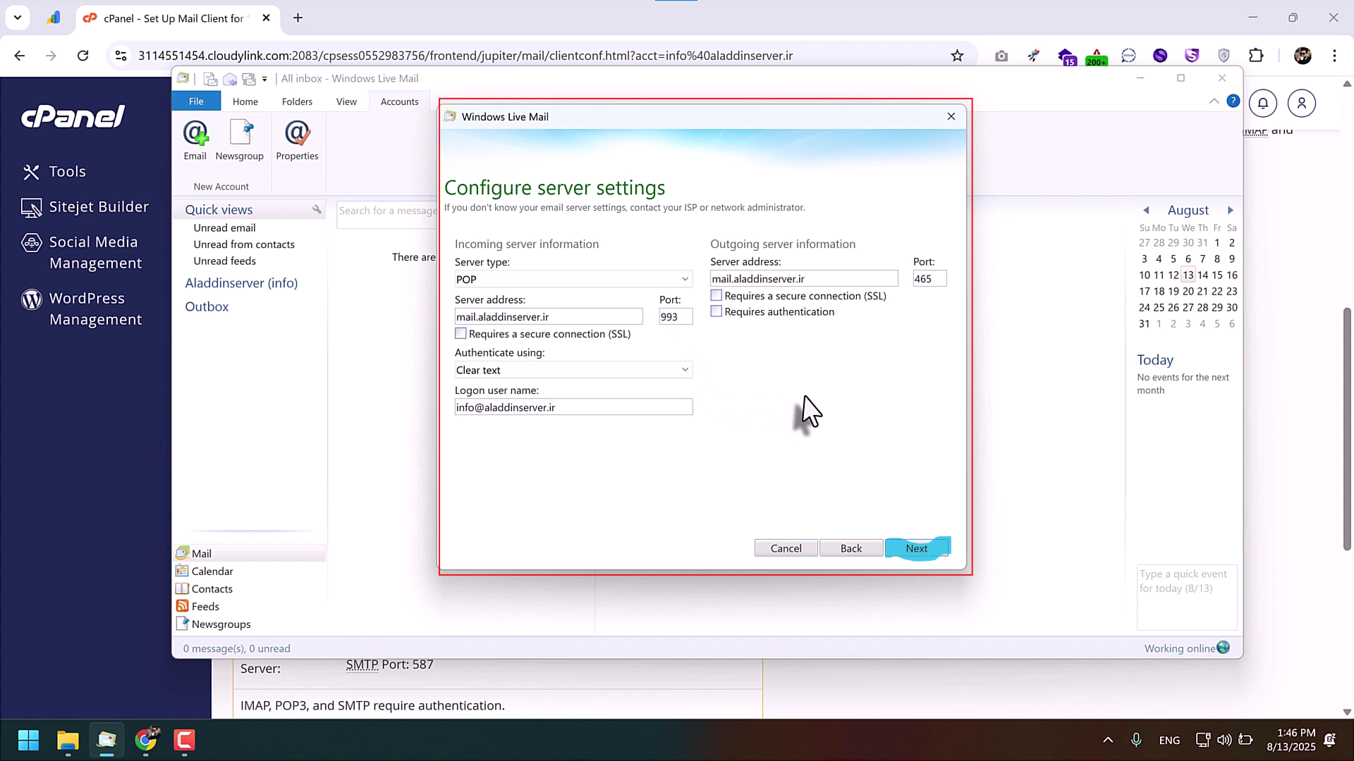 استفاده و تنظیم Windows Live Mail