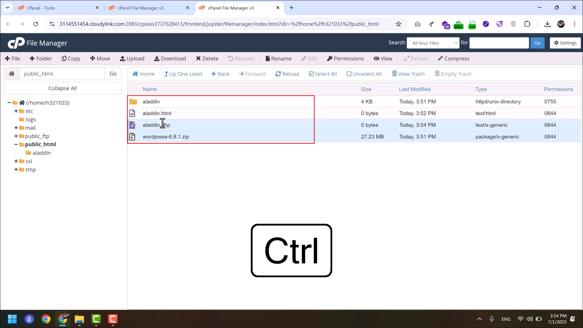 آموزش کار با فایل منیجر در هاست